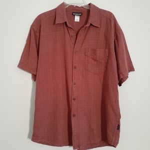 Patagonia hemp cotton short sleeve shirt L large